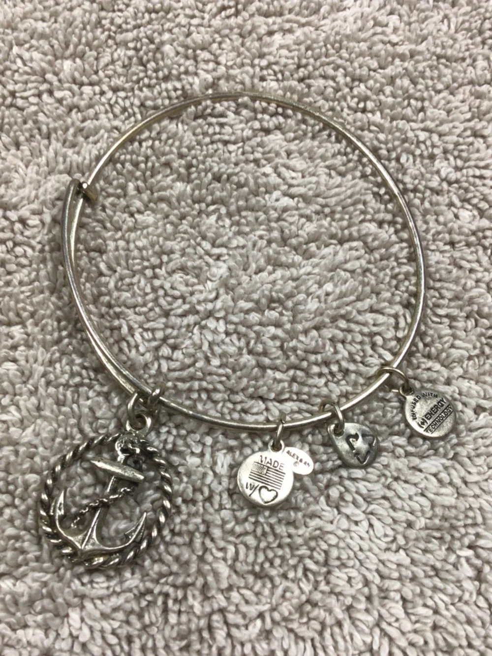 Alex and Ani Anchor Charm Bangle Bracelet